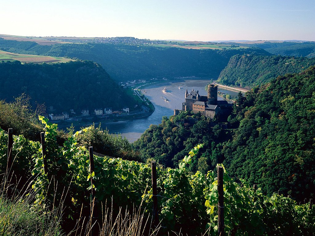 Burg Katz Above the Rhine, Germany